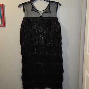 Feathery Flapper Dress